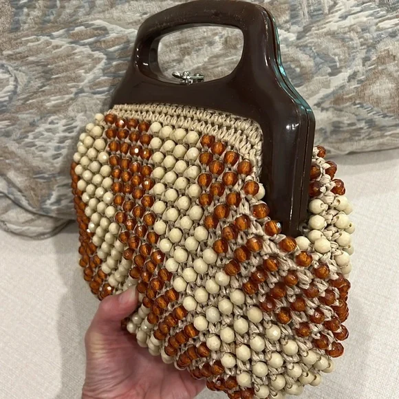 Vintage beaded handbag - Picture 3 of 11